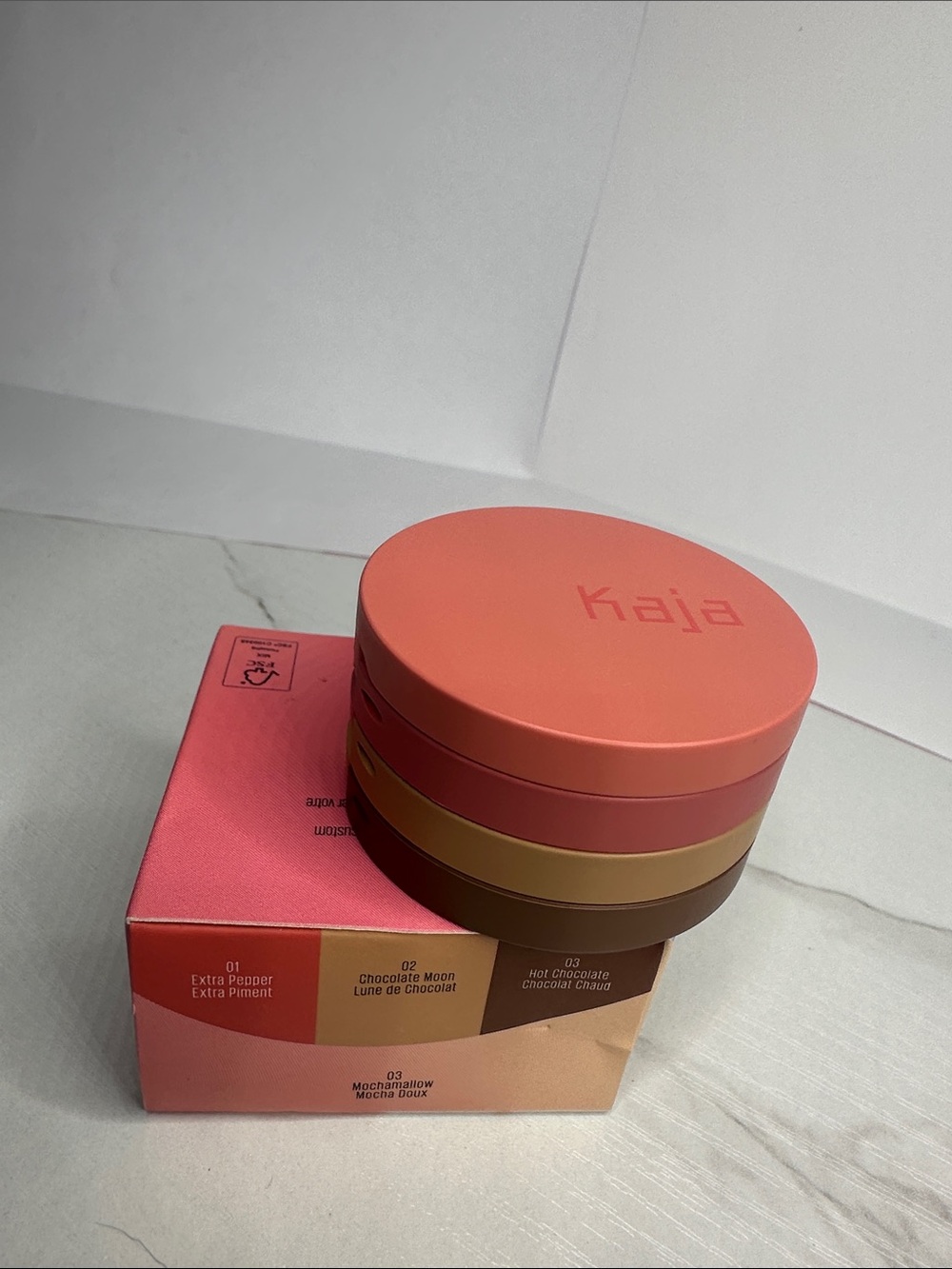 Kaja Multi-Tone Bronzer Trio - Peach, Pink & Brown
